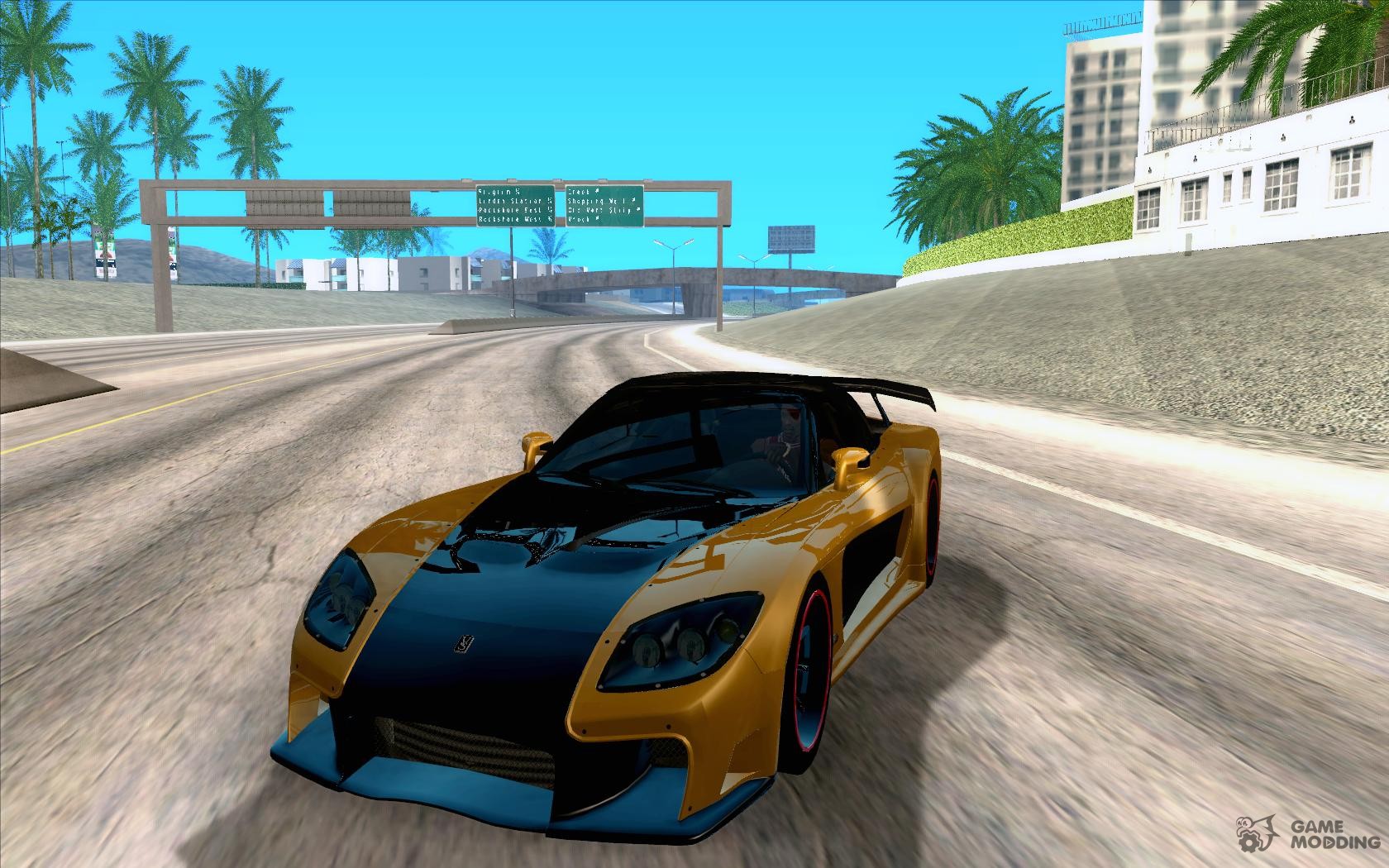 Машины для гта сан на пк. Grand Theft auto San Andreas Токийский дрифт. RX-7 GTA sa. Rx7 Veilside. Mazda rx7 GTA sa.